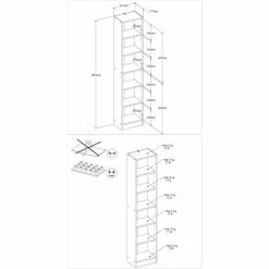 BUT 1/2 Bibliothèque 5 Tablettes MAYENCE Imitation Chêne -SoBuy Shop 12 bibliotheque 5 tablettes mayence imitation chene 13344592 36424382 382 1140x1140