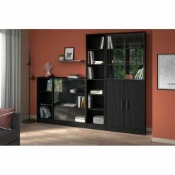 BUT 1/2 Bibliothèque 5 Tablettes MAYENCE Imitation Chêne Noir -SoBuy Shop 12 bibliotheque 5 tablettes mayence imitation chene noir 13344564 36424274 274 1140x1140