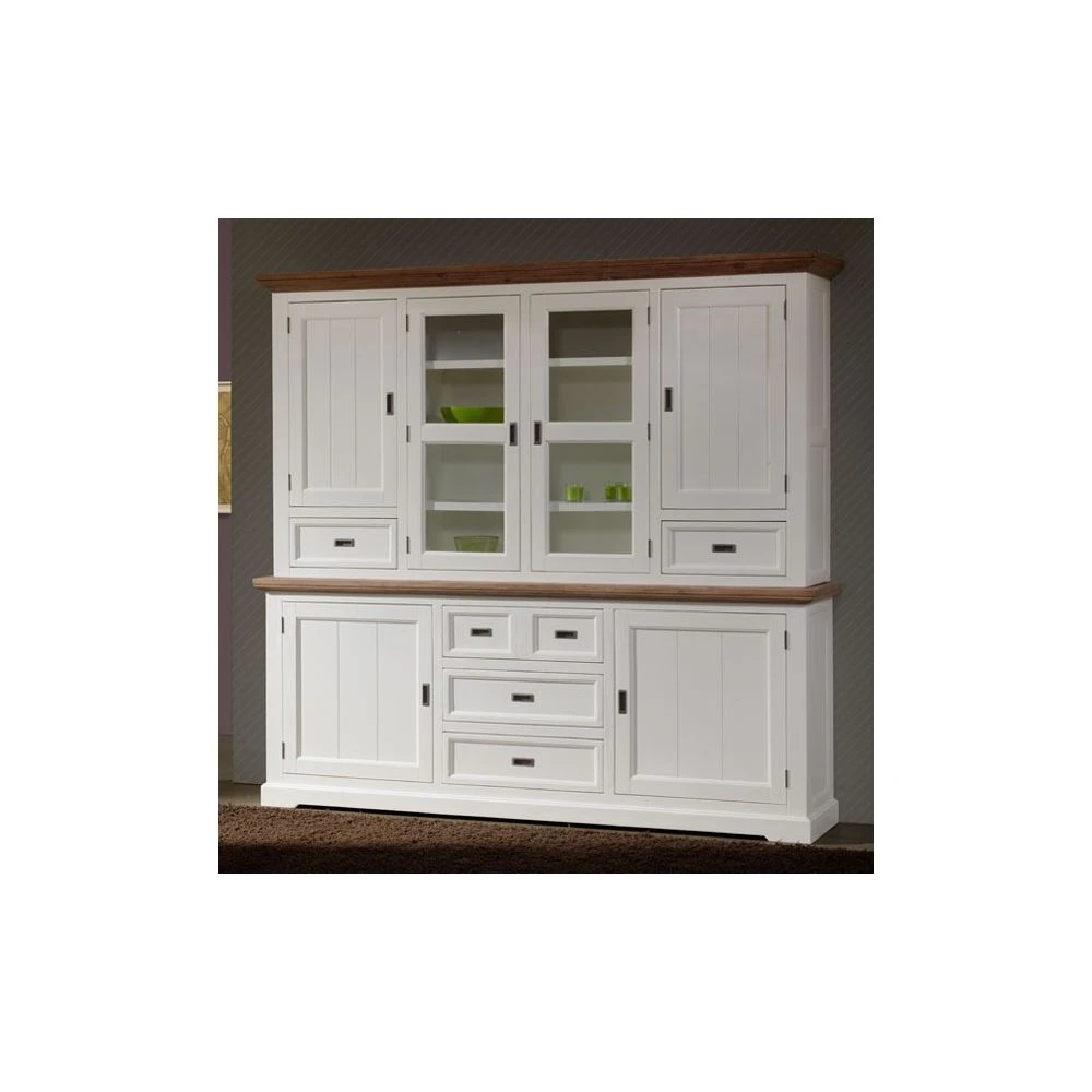 Tousmesmeubles Vaisselier 6 Portes 6 Tiroirs - RIO 3 Tousmesmeubles Vaisselier 6 Portes 6 Tiroirs - RIO