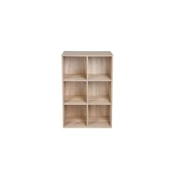 VASAGLE Meuble De Rangement Etagère De 6 Casiers Bibliothèque Rayonnage, 65,...