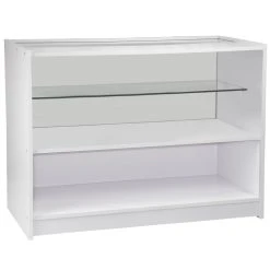 MonsterShop Vitrine Comptoir Blanc C1200 Pour Magasins Et Commerces -SoBuy Shop 5013 002