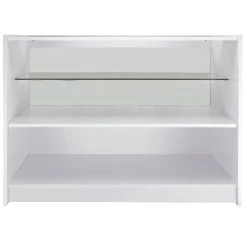 MonsterShop Vitrine Comptoir Blanc C1200 Pour Magasins Et Commerces -SoBuy Shop 5013 005