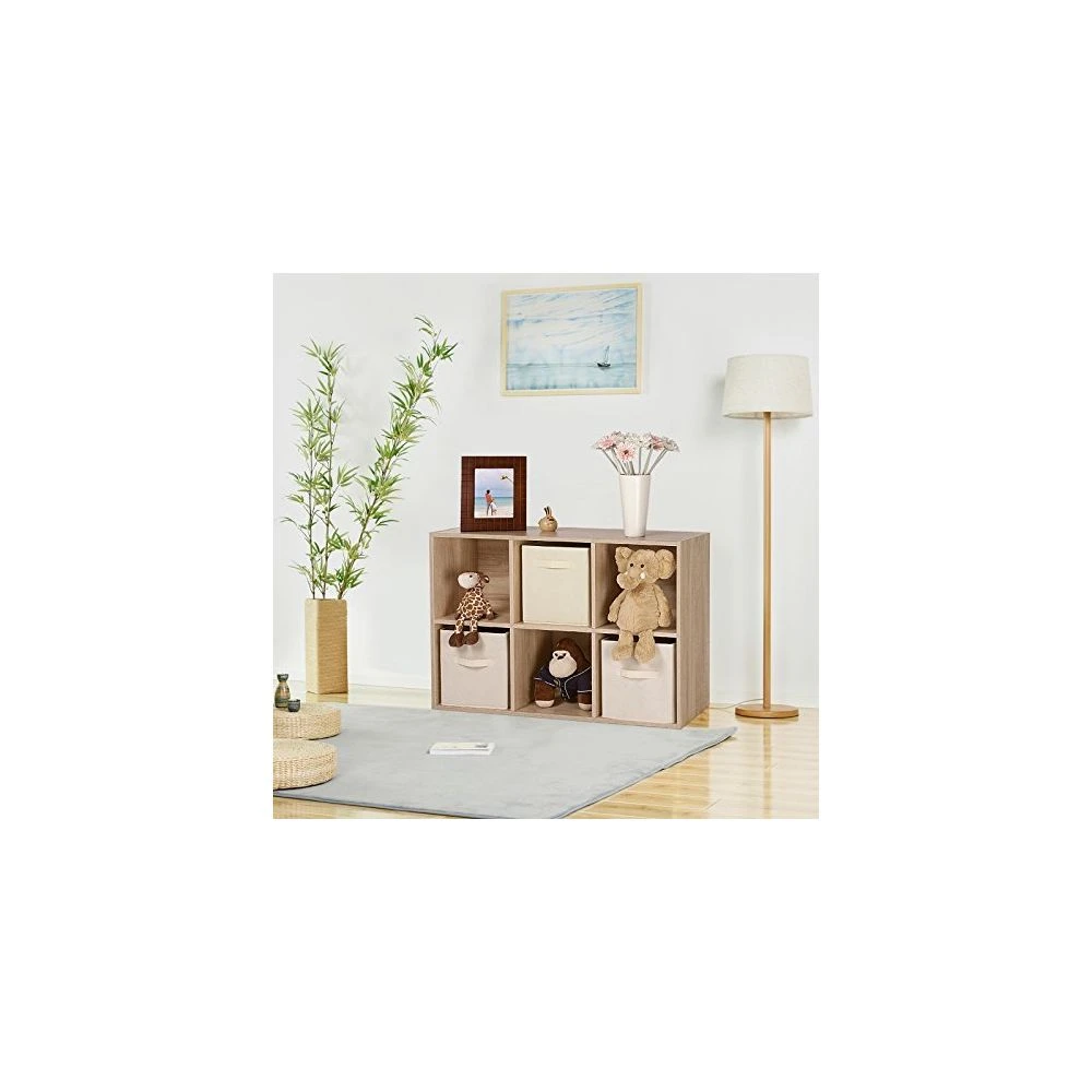 VASAGLE Meuble De Rangement Etagère De 6 Casiers Bibliothèque Rayonnage, 65,... 5 VASAGLE Meuble De Rangement Etagère De 6 Casiers Bibliothèque Rayonnage, 65,... – Image 3