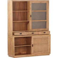 Delorm Vaisselier En Teck Massif Square -SoBuy Shop 86131