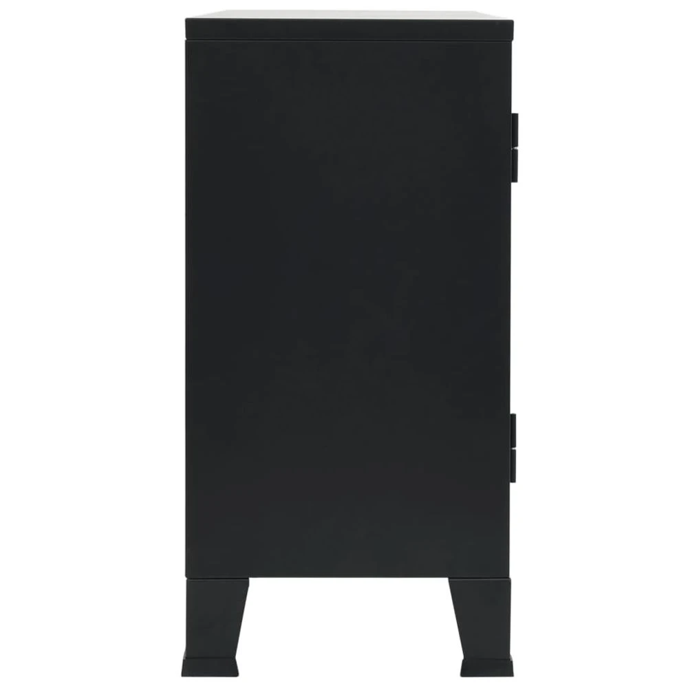 VIDAXL Buffet Métal De Style Industriel 130 X 35 X 70 Cm Noir - Armoires Et ... 7 VIDAXL Buffet Métal De Style Industriel 130 X 35 X 70 Cm Noir - Armoires Et ... – Image 5