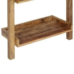 VidaXL Étagère à échelle Marron 75x37x205 Cm Bois De Manguier Soli... -SoBuy Shop 8719883570846 g en hd 2