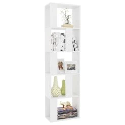 VidaXL Bibliothèque/Séparateur De Pièce Blanc 45x24x159 Cm Agglomé... -SoBuy Shop 8719883672694 g en hd 1