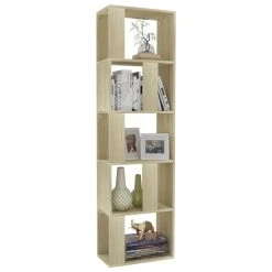 VidaXL Bibliothèque/Séparateur De Pièce Chêne Sonoma 45x24x159 Cm 9 VidaXL Bibliothèque/Séparateur De Pièce Chêne Sonoma 45x24x159 Cm -SoBuy Shop 8719883672724 g en hd 1