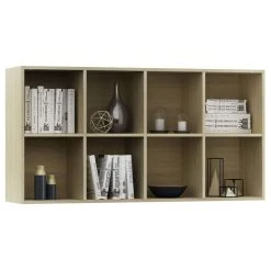VidaXL Bibliothèque/Buffet Chêne Sonoma 66 X 30 X 130 Cm Aggloméré -SoBuy Shop 8719883673172 g en hd 3