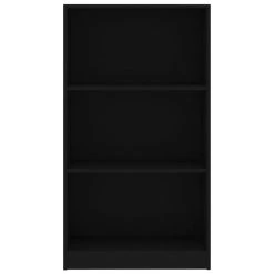 VidaXL Bibliothèque 3 Niveaux Noir 60x24x109 Cm Bois D'ingénierie -SoBuy Shop 8719883787695 g en hd 2