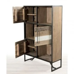 MACABANE Bibliothèque 3 Portes 3 Niches Style Industriel 7 MACABANE Bibliothèque 3 Portes 3 Niches Style Industriel -SoBuy Shop 9125a508 a169 4609 b358 9f45e1d620a2 zoom prd 3s 1140x1140