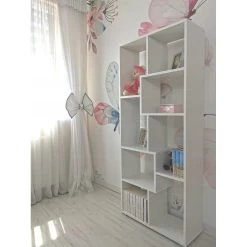 Hucoco AGATE - Bibliothèque Déstructurée 8 Cases - Etagère Livres 8 Table... -SoBuy Shop agate bibliotheque destructuree 8 cases etagere livres 8 tablettes 69x275x160 cm blanc 13590596 37313824 1140x1140