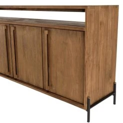 MACABANE ALIDA Buffet 4 Portes 2 Niches En Bois De Teck Recyclé -SoBuy Shop alida buffet 4 portes 2 niches en bois de teck recycle 501593 6 1140x1140