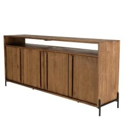 MACABANE ALIDA Buffet 4 Portes 2 Niches En Bois De Teck Recyclé -SoBuy Shop alida buffet 4 portes 2 niches en bois de teck recycle 501593 9 1140x1140
