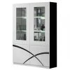 Altobuy ALYSSA - Vitrine 4 Portes Laquée Brillant Noir Et Blanc -SoBuy Shop alyssa vitrine 4 portes laquee brillant noir et blanc 9662630 25054202 1140x1140