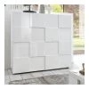 HAPPYMOBILI Buffet Haut Blanc Laqué Brillant ARTIC -SoBuy Shop argentier blanc laque brillant zd1 z
