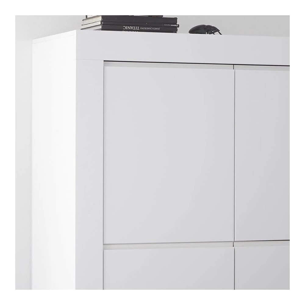 KASALINEA Argentier 110 Cm Design Blanc Laqué AGATHE 4 KASALINEA Argentier 110 Cm Design Blanc Laqué AGATHE – Image 2