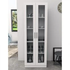 SANS MARQUE Armoire Bibliothèque 2 Portes Vitrées Blanche 7 SANS MARQUE Armoire Bibliothèque 2 Portes Vitrées Blanche -SoBuy Shop armoire bibliotheque 2 portes vitrees blanche 9756578 25257680 1140x1140