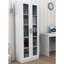 SANS MARQUE Armoire Bibliothèque 2 Portes Vitrées Blanche 8 SANS MARQUE Armoire Bibliothèque 2 Portes Vitrées Blanche -SoBuy Shop armoire bibliotheque 2 portes vitrees blanche 9756578 25257682 1140x1140
