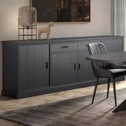 NOUVOMEUBLE Bahut 240 Cm Contemporain Noir RAFFAELLA 7 NOUVOMEUBLE Bahut 240 Cm Contemporain Noir RAFFAELLA -SoBuy Shop bahut 240 cm contemporain noir raffaella 13646098 37547194 1140x1140