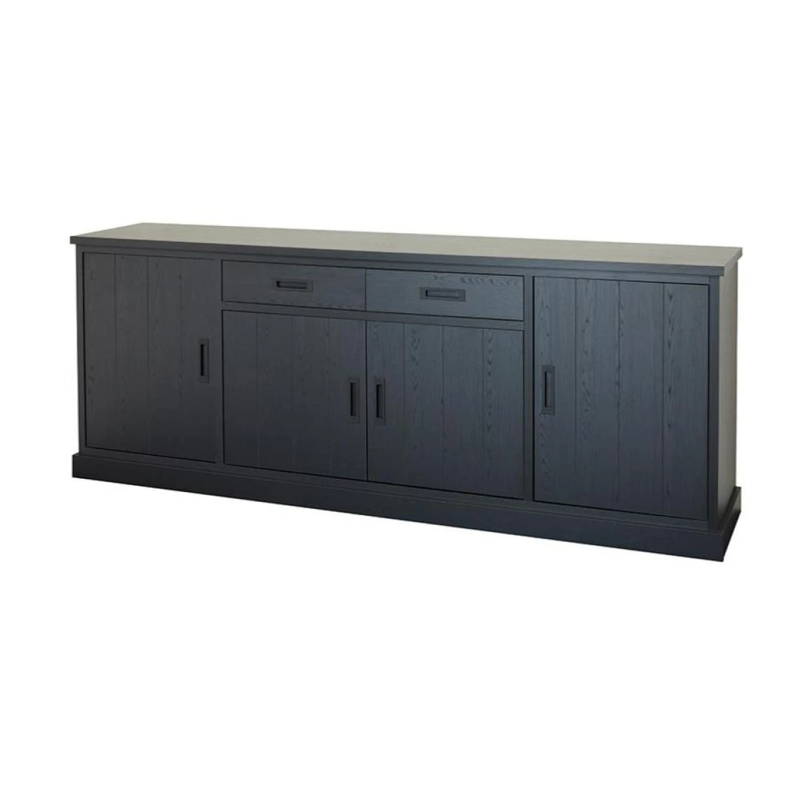 NOUVOMEUBLE Bahut 240 Cm Contemporain Noir RAFFAELLA 6 NOUVOMEUBLE Bahut 240 Cm Contemporain Noir RAFFAELLA – Image 4