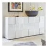HAPPYMOBILI Buffet 3 Portes Design Blanc Laqué Brillant ARTIC 2 HAPPYMOBILI Buffet 3 Portes Design Blanc Laqué Brillant ARTIC -SoBuy Shop bahut blanc laque zd1 z