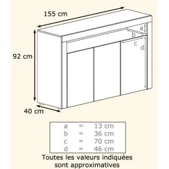 MPC Bahut Laqué Noir Mat Et Bordeaux Avec Led -SoBuy Shop bahut laque noir mat et bordeaux avec led 10912548 28506864 1140x1140