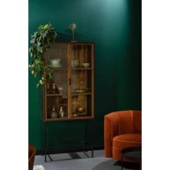 Mathi Design BERLIN - Armoire Vitrée En Bois Et Métal Noir -SoBuy Shop berlin armoire vitree en bois et metal noir 13482406 36904130 1140x1140