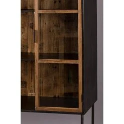 Mathi Design BERLIN - Armoire Vitrée En Bois Et Métal Noir -SoBuy Shop berlin armoire vitree en bois et metal noir 13482406 36904134 1140x1140