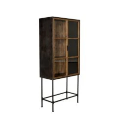 Mathi Design BERLIN - Armoire Vitrée En Bois Et Métal Noir -SoBuy Shop berlin armoire vitree en bois et metal noir 13482406 36904136 1140x1140
