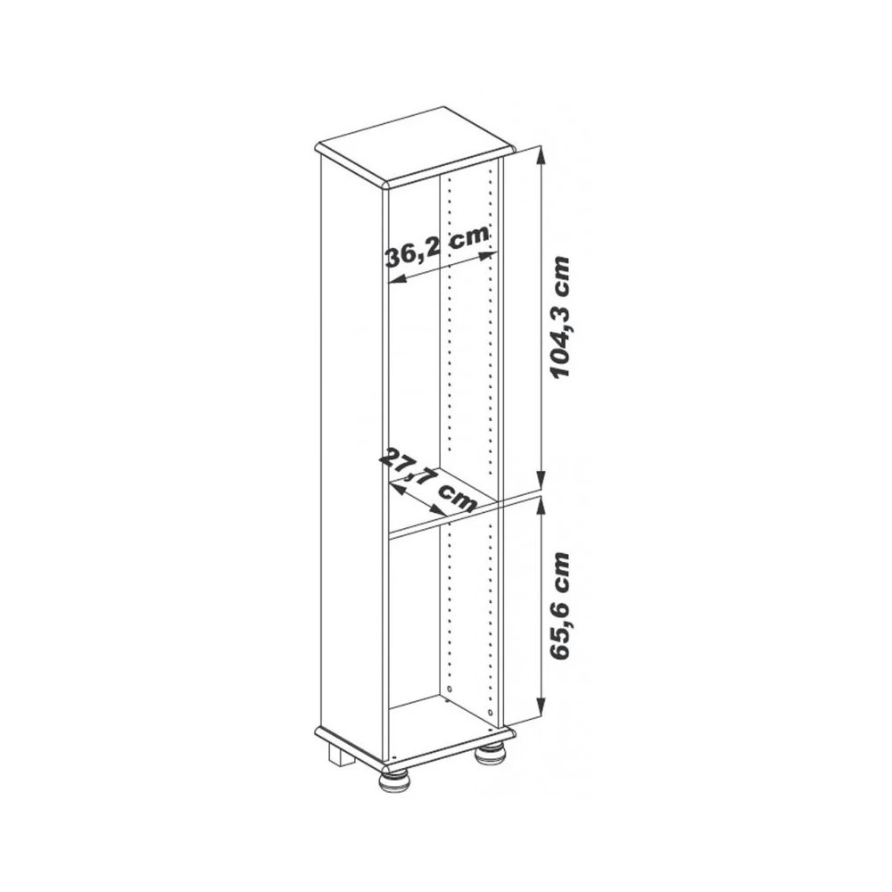 Beaux Meubles Pas Chers Bibliothèque 1 Grande Porte Vitrée Chêne 4 Beaux Meubles Pas Chers Bibliothèque 1 Grande Porte Vitrée Chêne – Image 2