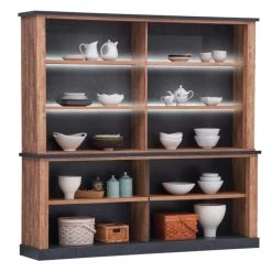 NOUVOMEUBLE Bibliothèque 220 Cm Industrielle LED Couleur Chêne ETINCELLE -SoBuy Shop bibliotheque 220 cm industrielle led couleur chene etincelle 13497412 36963068 1140x1140