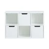 MES Bibliothèque 6 Cubes De Rangement 58x18x39 Cm Blanc -SoBuy Shop bibliotheque 6 cubes de rangement 58x18x39 cm blanc 13488082 36913674 1140x1140