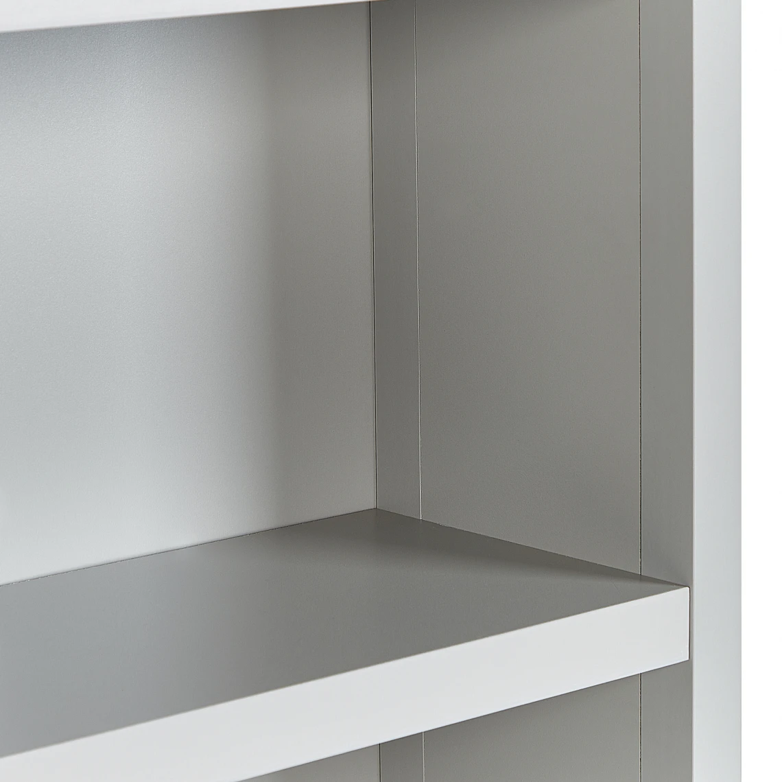 Beliani Bibliothèque à 3 Niveaux Grise CLIO 7 Beliani Bibliothèque à 3 Niveaux Grise CLIO – Image 5