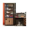 NOUVOMEUBLE Bibliothèque De Chambre Enfant En Bois Industrielle BRONX 2 NOUVOMEUBLE Bibliothèque De Chambre Enfant En Bois Industrielle BRONX -SoBuy Shop bibliotheque ado bois zd1 z