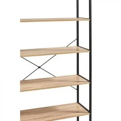 BUT Bibliothèque BONO Imitation Chêne Et Noir -SoBuy Shop bibliotheque bono imitation chene et noir 9798330 25339428 1140x1140