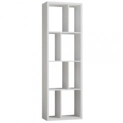 Inside 75 Bibliothèque Design RUBY Blanc Mat Largeur : 70 Cm