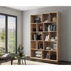 Inside 75 Bibliothèque Design RUBY Chêne Naturel Largeur 150 Cm -SoBuy Shop bibliotheque design ruby chene naturel largeur 150 cm 10986074 28697856 1140x1140