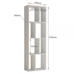 Inside 75 Bibliothèque Design RUBY Chêne Naturel Largeur : 70 Cm -SoBuy Shop bibliotheque design ruby chene naturel largeur 70 cm 10986052 28697770 1140x1140