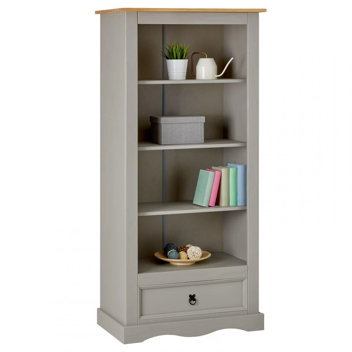 IDIMEX Bibliothèque En Pi TEQUILA Style Mexicain, 4 étagères Et 1 Tiroir, ... 3 IDIMEX Bibliothèque En Pi TEQUILA Style Mexicain, 4 étagères Et 1 Tiroir, ...