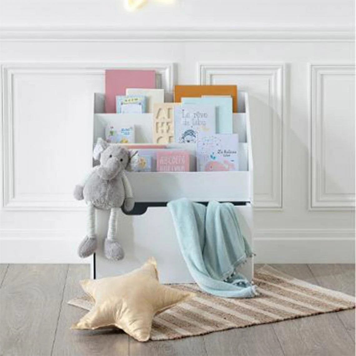 Ac-Deco Bibliothèque Enfant Boy 70cm Blanc 4 Ac-Deco Bibliothèque Enfant Boy 70cm Blanc – Image 2