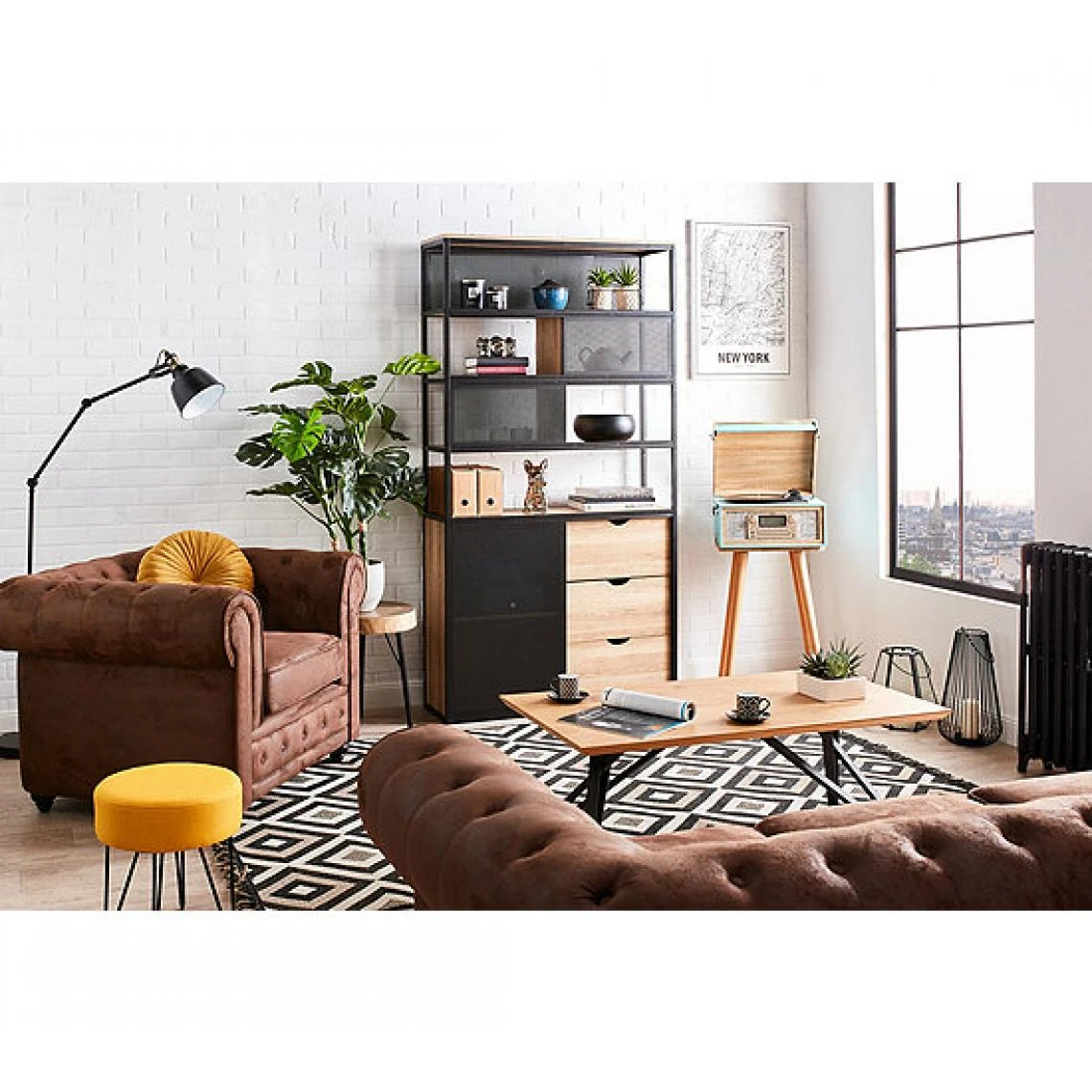 BUT Bibliothèque Industrielle NYXX Noir 4 BUT Bibliothèque Industrielle NYXX Noir – Image 2