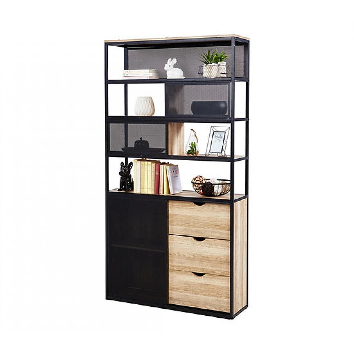 BUT Bibliothèque Industrielle NYXX Noir 5 BUT Bibliothèque Industrielle NYXX Noir – Image 3