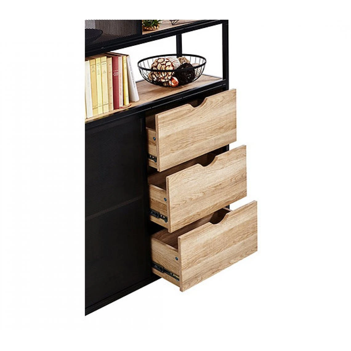 BUT Bibliothèque Industrielle NYXX Noir 7 BUT Bibliothèque Industrielle NYXX Noir – Image 5