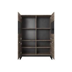 Vente-unique Vaisselier LAONILE - 4 Portes - Avec LEDs - Noyer Et Anthracite 9 Vente-unique Vaisselier LAONILE - 4 Portes - Avec LEDs - Noyer Et Anthracite -SoBuy Shop bibliotheque laonile 11705124 30846510 1140x1140