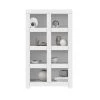 Pegane Bibliothèque, Meuble De Rangement à Compartiments Ouverts Coloris Bl... 2 Pegane Bibliothèque, Meuble De Rangement à Compartiments Ouverts Coloris Bl... -SoBuy Shop bibliotheque meuble de rangement a compartiments ouverts coloris blanc mat longueur 110 x hauteur 186 x profondeur 42 cm 14122084 39362998 1140x1140
