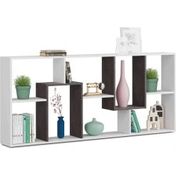 Habitat Et Jardin Bibliothèque Multipositions Kawa - 7 Cases De Rangement - 180 X 80 ... -SoBuy Shop bibliotheque multipositions kawa 7 cases de rangement 180 x 80 x 25 cm blanc 8106595 20644323 1140x1140