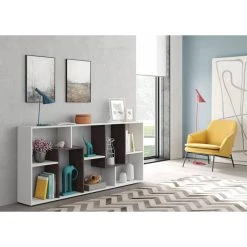 Habitat Et Jardin Bibliothèque Multipositions Kawa - 7 Cases De Rangement - 180 X 80 ... -SoBuy Shop bibliotheque multipositions kawa 7 cases de rangement 180 x 80 x 25 cm blanc 8106595 20644327 1140x1140