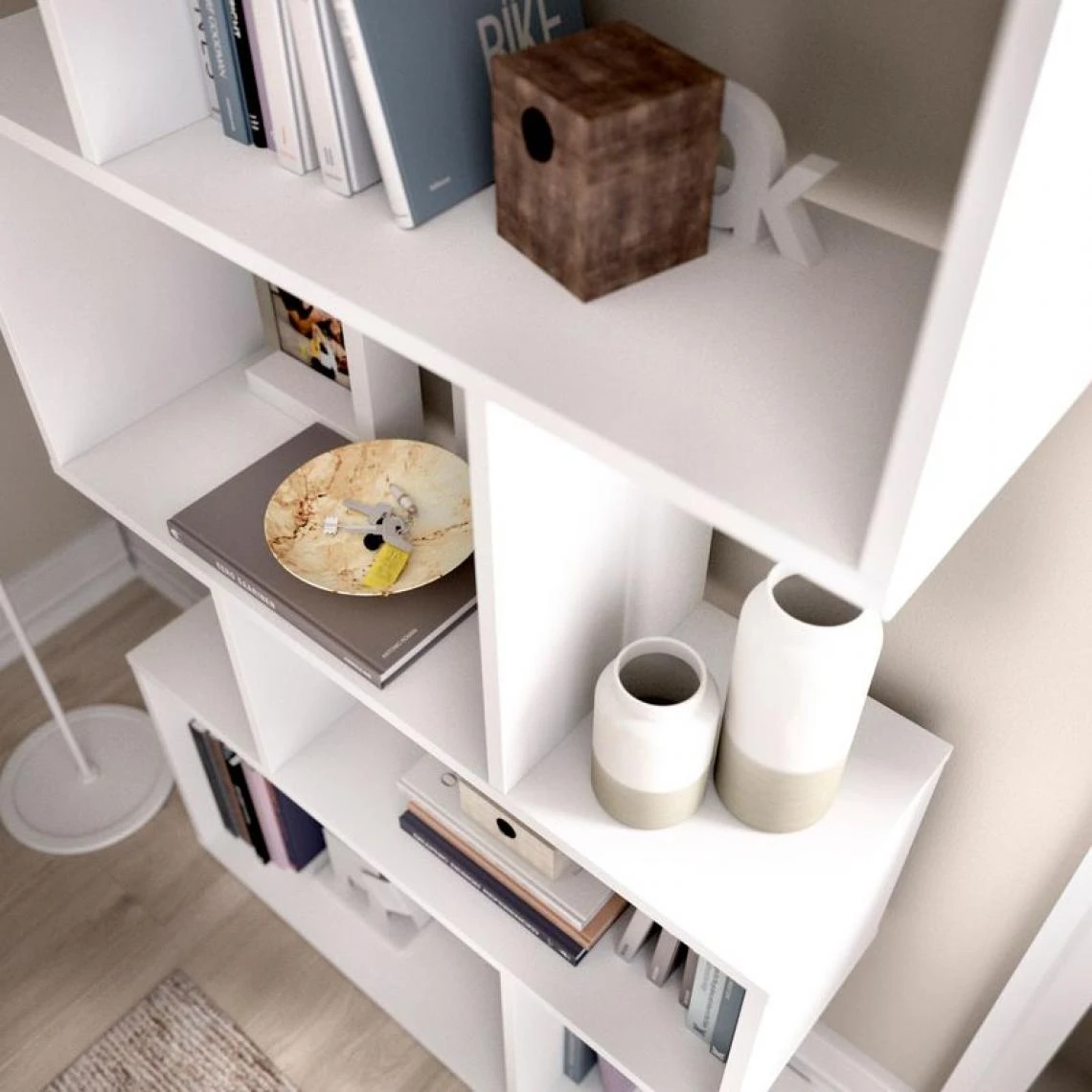 BUT Bibliothèque NILS Blanc 5 BUT Bibliothèque NILS Blanc – Image 3