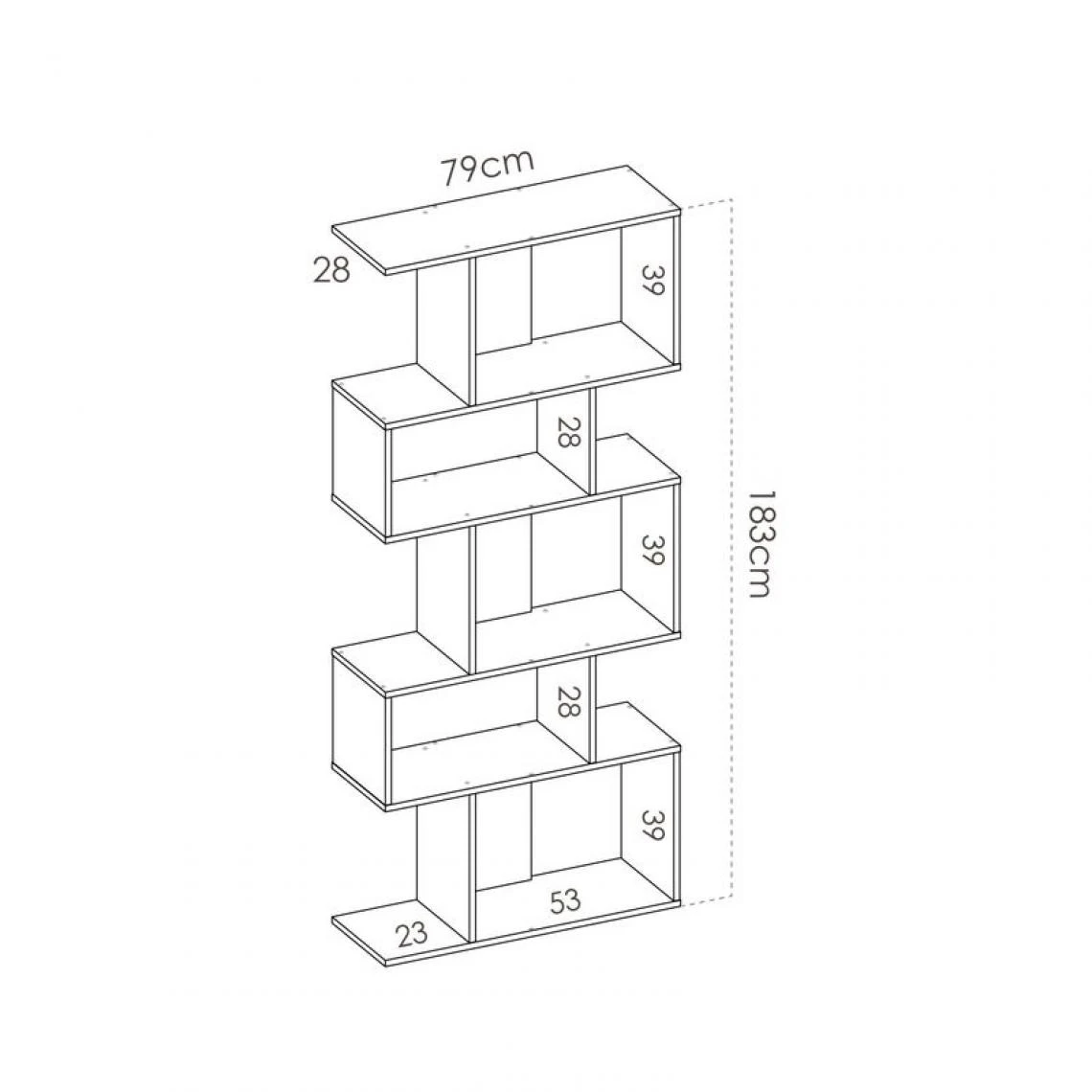 BUT Bibliothèque NILS Blanc 6 BUT Bibliothèque NILS Blanc – Image 4